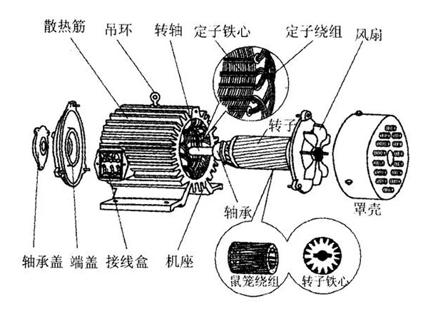 三相異步電動(dòng)機(jī)的六種分類方法及具體分類。