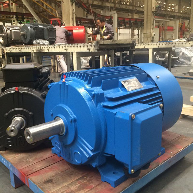 圖為西瑪電機生產(chǎn)的YEF2系列高效變頻電機照片 圖為西瑪電機生產(chǎn)的YEF2系列高效變頻電機照片